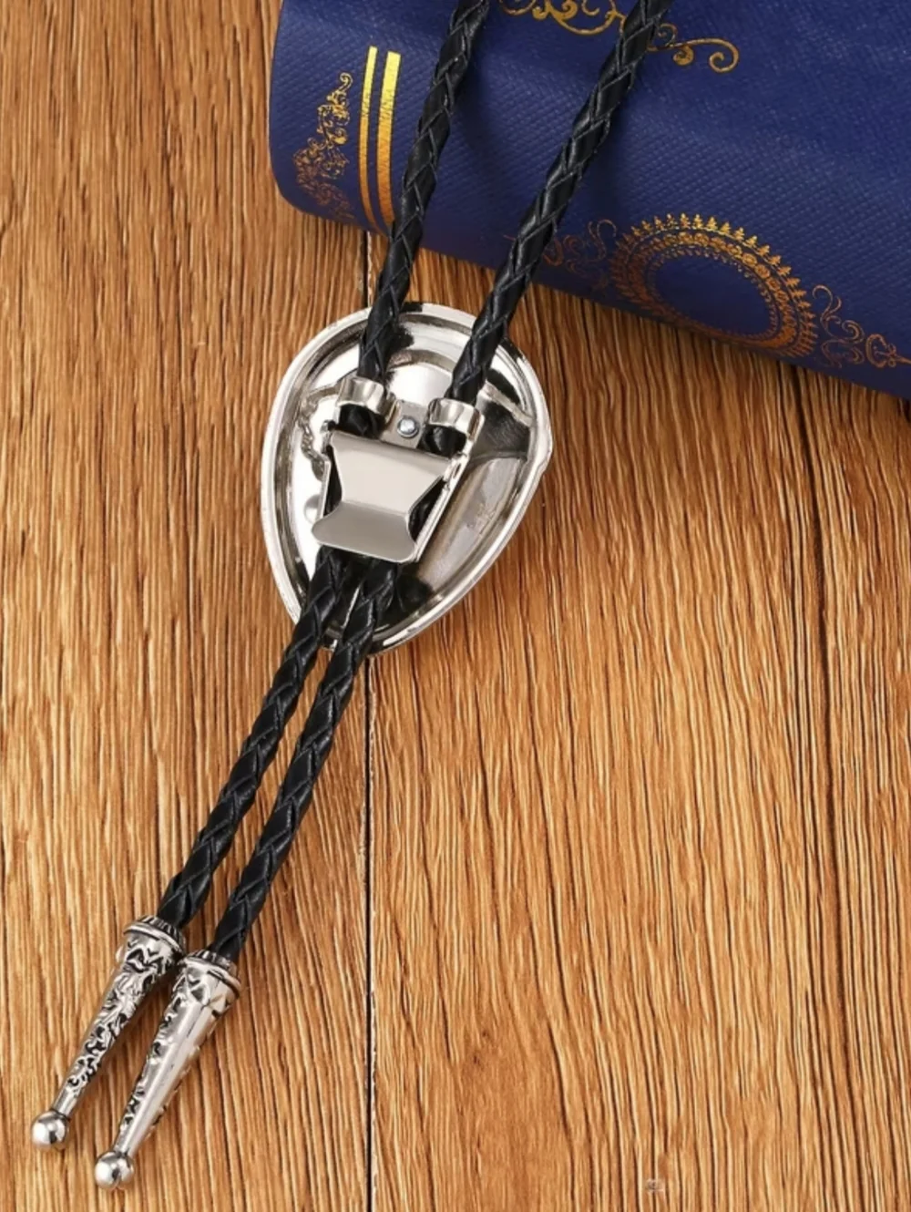 Western Eagle Bolo Tie Turquoise-style Black Cord Cowboy Southwestern TM2B5D
